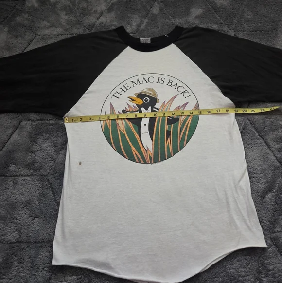 VTG Fleetwood Mac THE MAC IS BACKBaseball Raglan Tee Large USA 1987 Tour